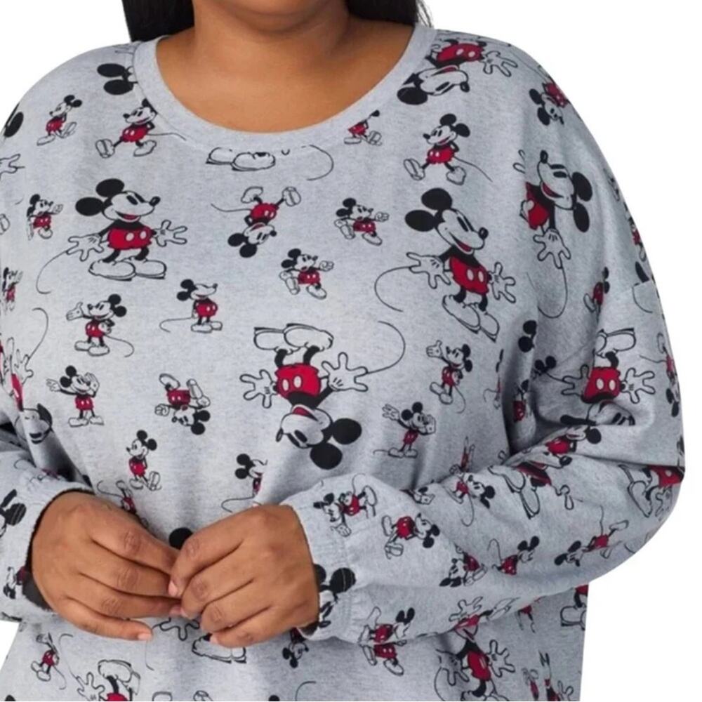 Disney Women's Mickey Mouse Pajamas Set Gray Size 3X NWT - Picture 6 of 8